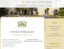 Tablet Screenshot of mediterran-hotel-juwel.de